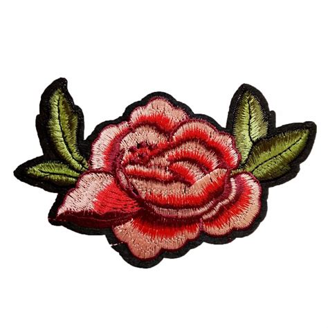 Flower Patches For Wedding Party Dress Rose Embroidered Patch Sew On
