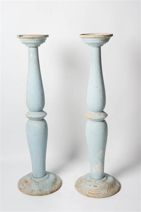 Tall Pair Of Antique French Candlesticks Nikki Page Antiques
