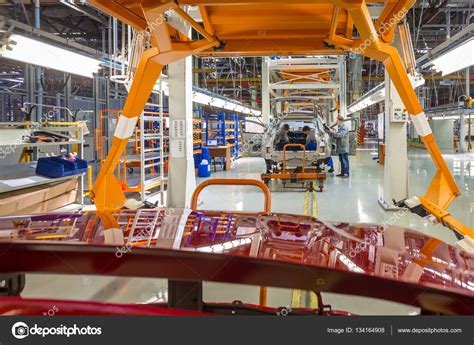 Automobile Plant Avtovaz In Togliatti Assembly Line Production Of Cars