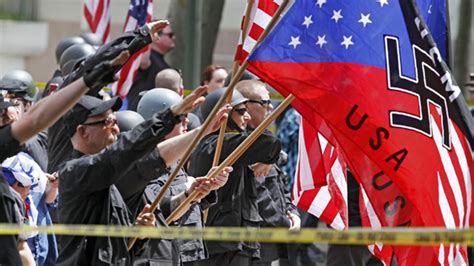 violence flares at white supremacist rally in l a fox news