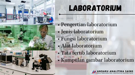 Laboratorium Pengertian Fungsi Dan Alat Laboratorium Analitika Sains