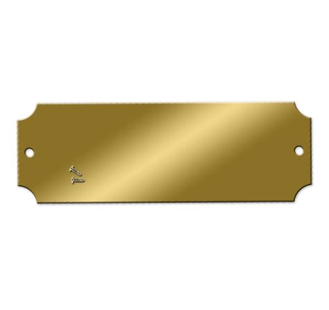 Blank Engraving Brass Plates 2 12 X 78 Inch Pk25