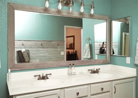 How To Frame A Bathroom Mirror With Molding Video Semis Online