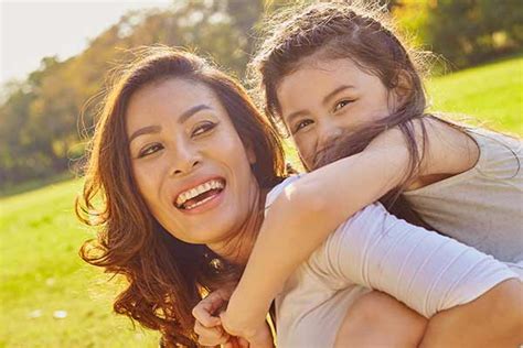 Mother And Daughter Happy