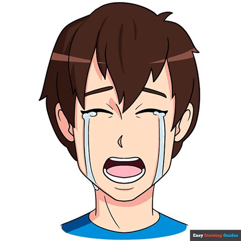 How To Draw An Anime Boy Crying Easy Step By Step Tutorial