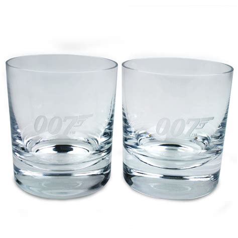 James Bond 007 Whiskey Glasses 10 2oz 290ml Drinkstuff