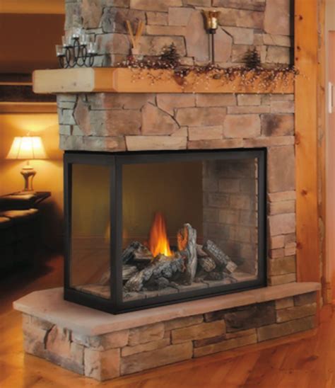 Napoleon Direct Vent Peninsula Gas Fireplace Clean Face Hd4 3 Sided