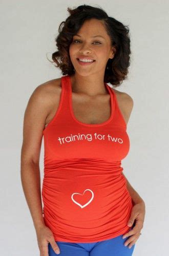 Hot For Summer Training For Two Maternity Racerback Tank In