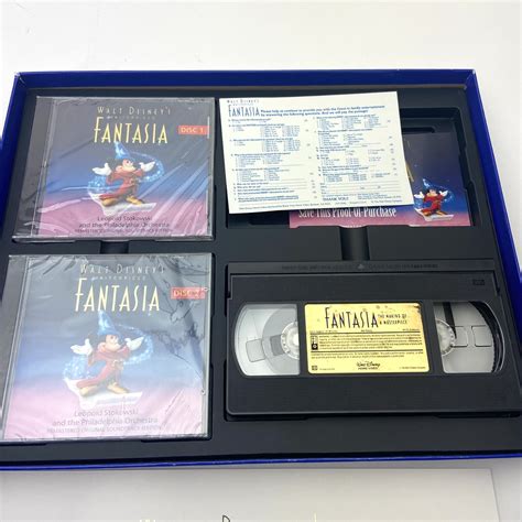 Walt Disney Masterpiece Fantasia Deluxe Commemorative Edition Cd Vhs