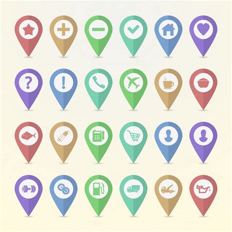 Thanks for joining with us. 12 Map Icon sets for your map designs