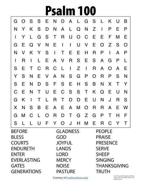 Psalm Word Search Puzzle Psalms Bible Word Searches Bible Words My