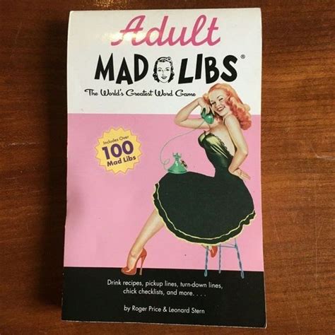 Roadside Amusement Games Adult Party Girl Mad Libs By Roger Price And Leona Poshmark