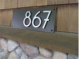 Contemporary Stainless Steel House Numbers Images