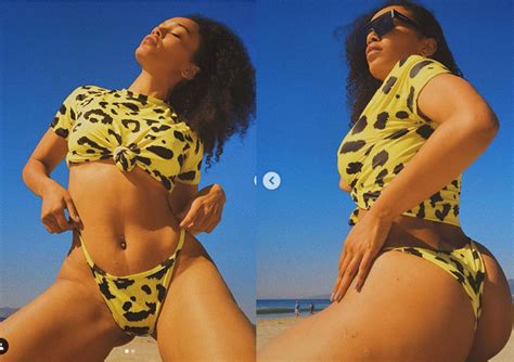 Pearl Thusi Puts Her Hot Body On Display In Sexy Two Piece Photos