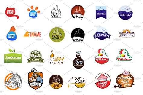 Different logos bundle ~ Logo Templates ~ Creative Market