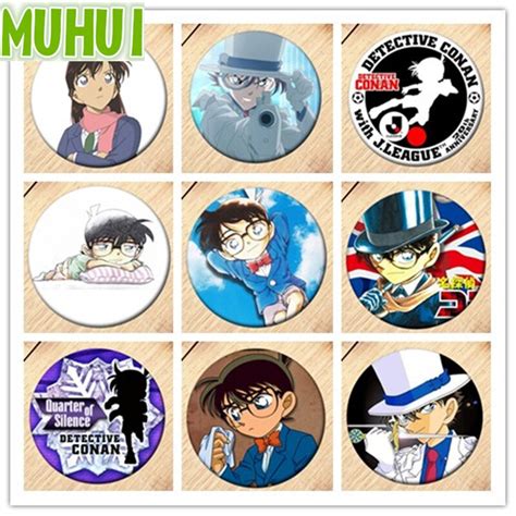 Detective Conan Anime Cartoon Brooch Badge Animeely