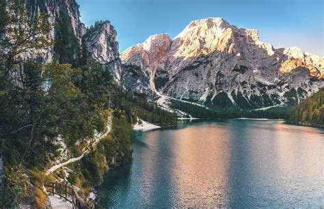 Lake Braies In The Dolomites Italy Oc 3000x1938 Cool Landscapes