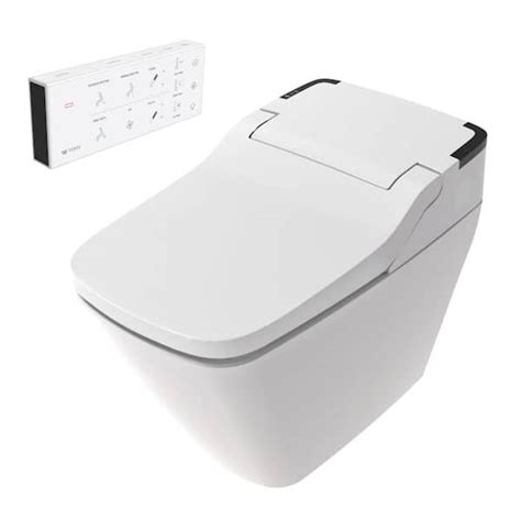 Vovo Stylement Tankless Smart Toilet Integrated Bidet In White W Auto