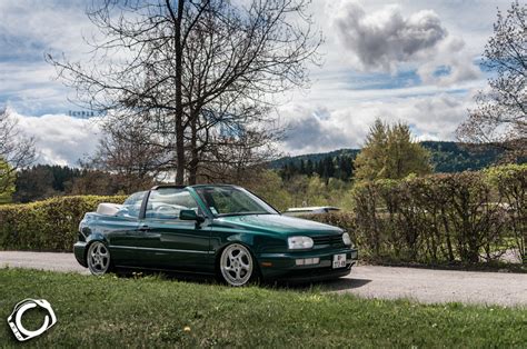 Green Volkswagen Golf Mk3 Cabrio Vw Golf Tuning