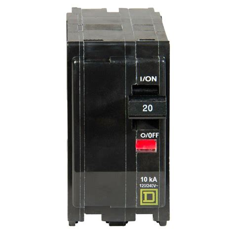 This breaker is compatible with homeline load centers. Square D QO 20 Amp 2-Pole Circuit Breaker-QO220CP - The ...
