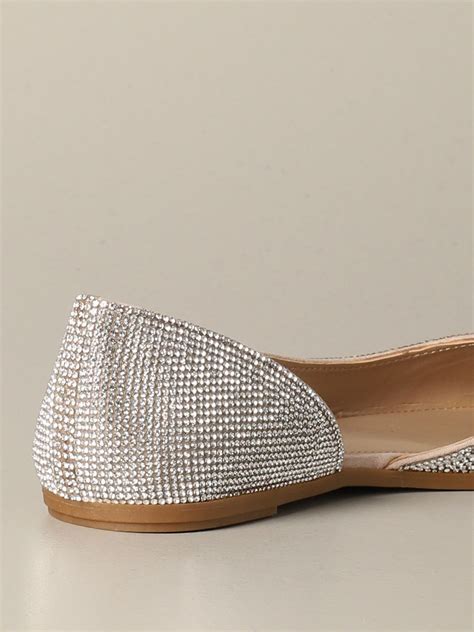 Steve Madden Pointed Toe Ballet Flat With Micro Rhinestones Ballet Flats Steve Madden Women