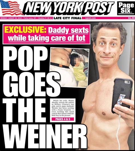 Anthony Weiner The Serial Sexting Former Us Congressman Begins 21