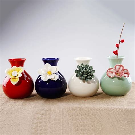 4 Color Optional Modern Minimalist Ceramic Vases Ball Vase Flower Pot