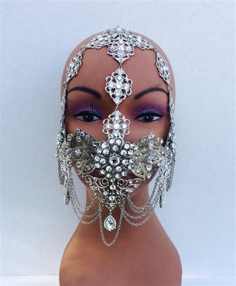 Crystal Face Mask Masquerade Fun