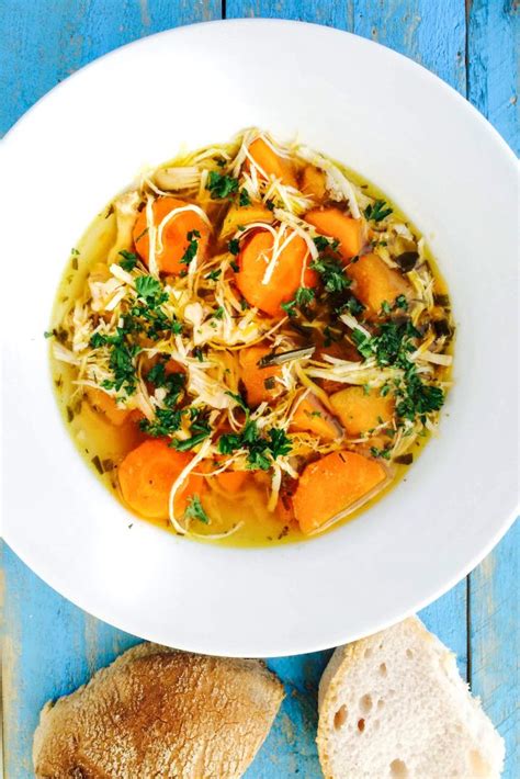 It will range from fairly pale to a rich mahogany brown. Low FODMAP Slow Cooker Chicken Soup - A Little Bit Yummy