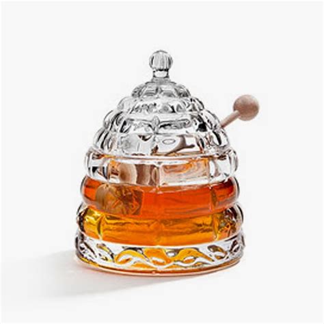 Beehive Glass Honey Jar With Wood Dipper Manufacturer Factory Supplier Wholesale Feemio