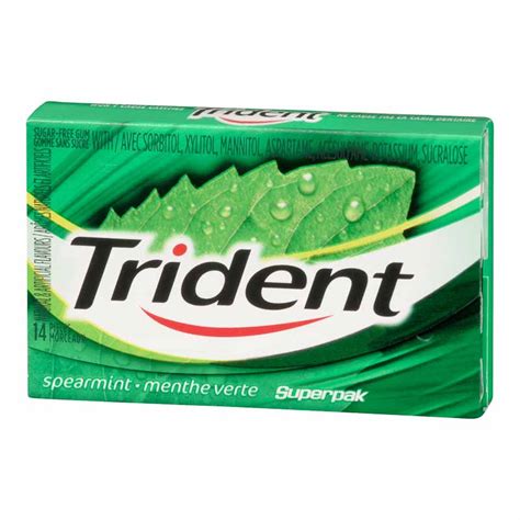 Trident Gum Spearmint 14 Pieces London Drugs