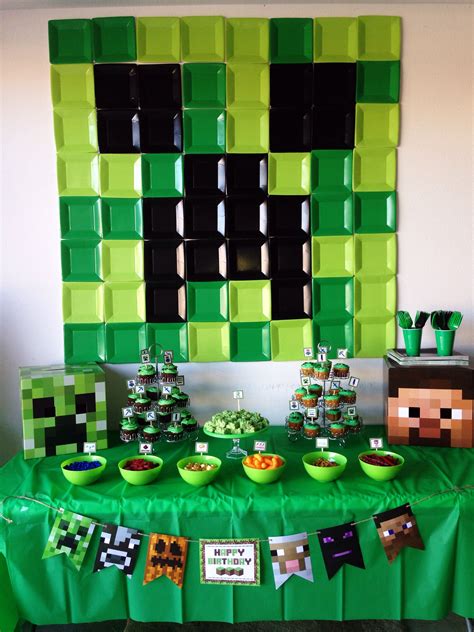 Daanis Minecraft Birthday Party Decoration Ideas