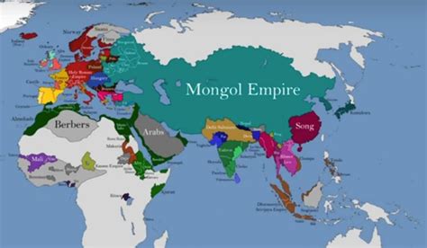 How The Borders Of The Mongol Empire Changed In The Middle Ages