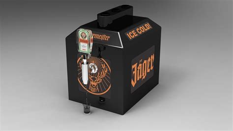 Jagermeister Shot Machine 3d Model Dwg Skp