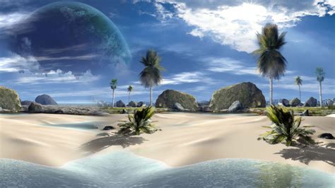 3d Beach Wallpapers For Desktop Wallpapersafari