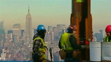 World Trade Center Build At Halfway Point Bbc News