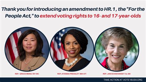 Amendment To Hr1 “for The People Act” Seeks To Lower Voting Age To 16