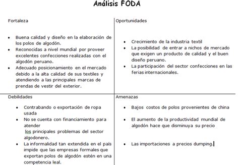 4 ejemplo de análisis pestel de una empresa. GRUPO IMPACTO S.A.C: POLOS DE ALGODÓN PERUANO: octubre 2012