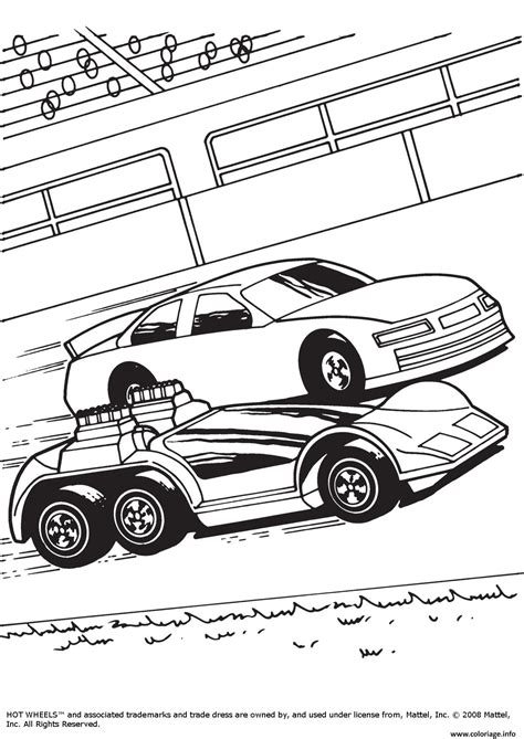 Coloriage Hot Wheels voitures  JeColorie.com