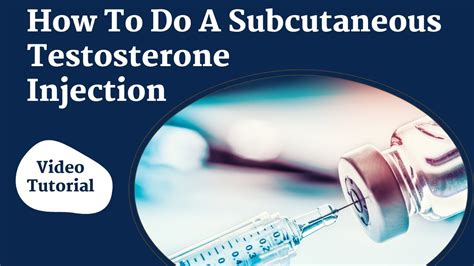 How To Do A Subcutaneous Testosterone Injection Youtube