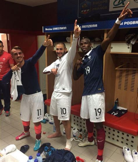 Benzema foi o terceiro, com 52. Griezmann, Benzema y Pogba, como Bolt - MARCA.com