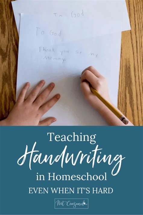 teaching handwriting in homeschool even when it s hard