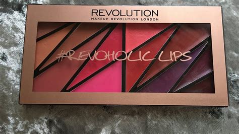 revolution revoholic lips is an amazing lip palattes it has nudes pinks reds and purples so