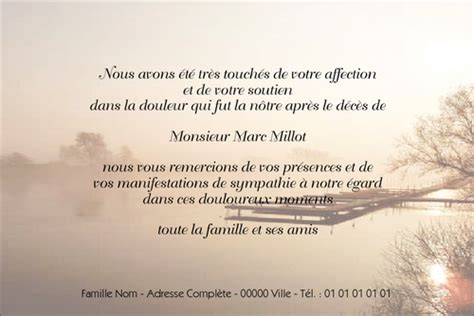 faire part | Carte remerciement condoléances, Carte de ...
