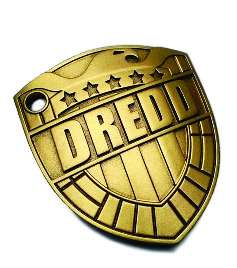 Feb Judge Dredd Comic Badge Prop Replica Previews World
