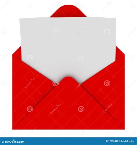 Envelope With Blank Letter Royalty Free Stock Image Image 12850046