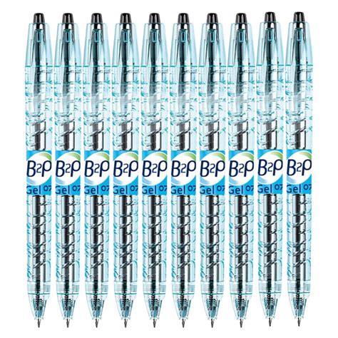 Pilot B2p Bottle 2 Pen Retractable Gel Pen Fine 07mm Black Box 10 Winc