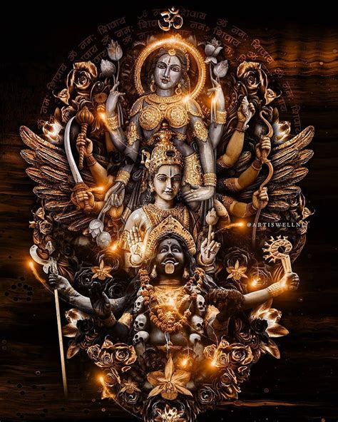 Goddess Tridevi Indian Goddess Shakti Warrior Worship HD Phone Wallpaper Peakpx