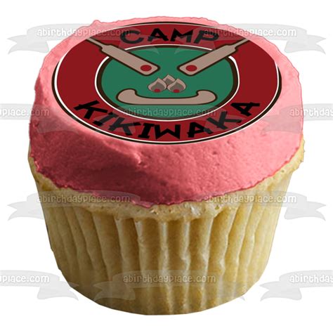 bunk d camp kikiwaka logo edible cake topper image abpid01894 a birthday place