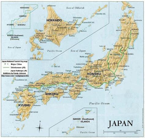 Detailed Relief And Political Map Of Japan Japan Detailed Relief And